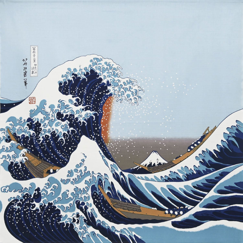 Furoshiki - Large, Hokusai - Great Wave - Matcha Time Gift Shop