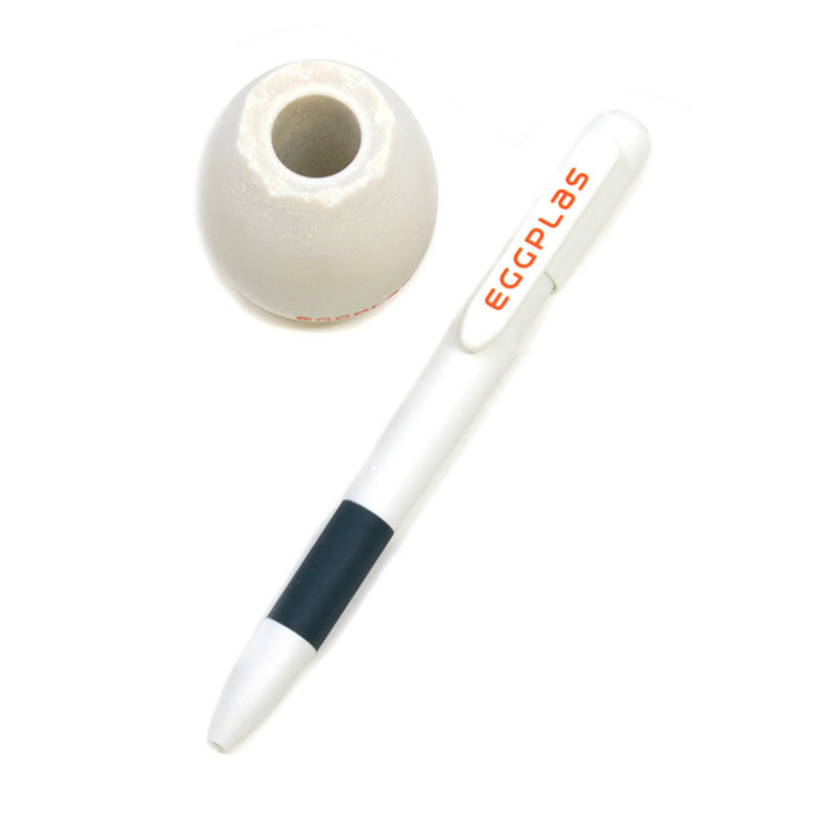 Daiichi Seikosha Ball Point Pen & Stand - EggPlas Eggshell