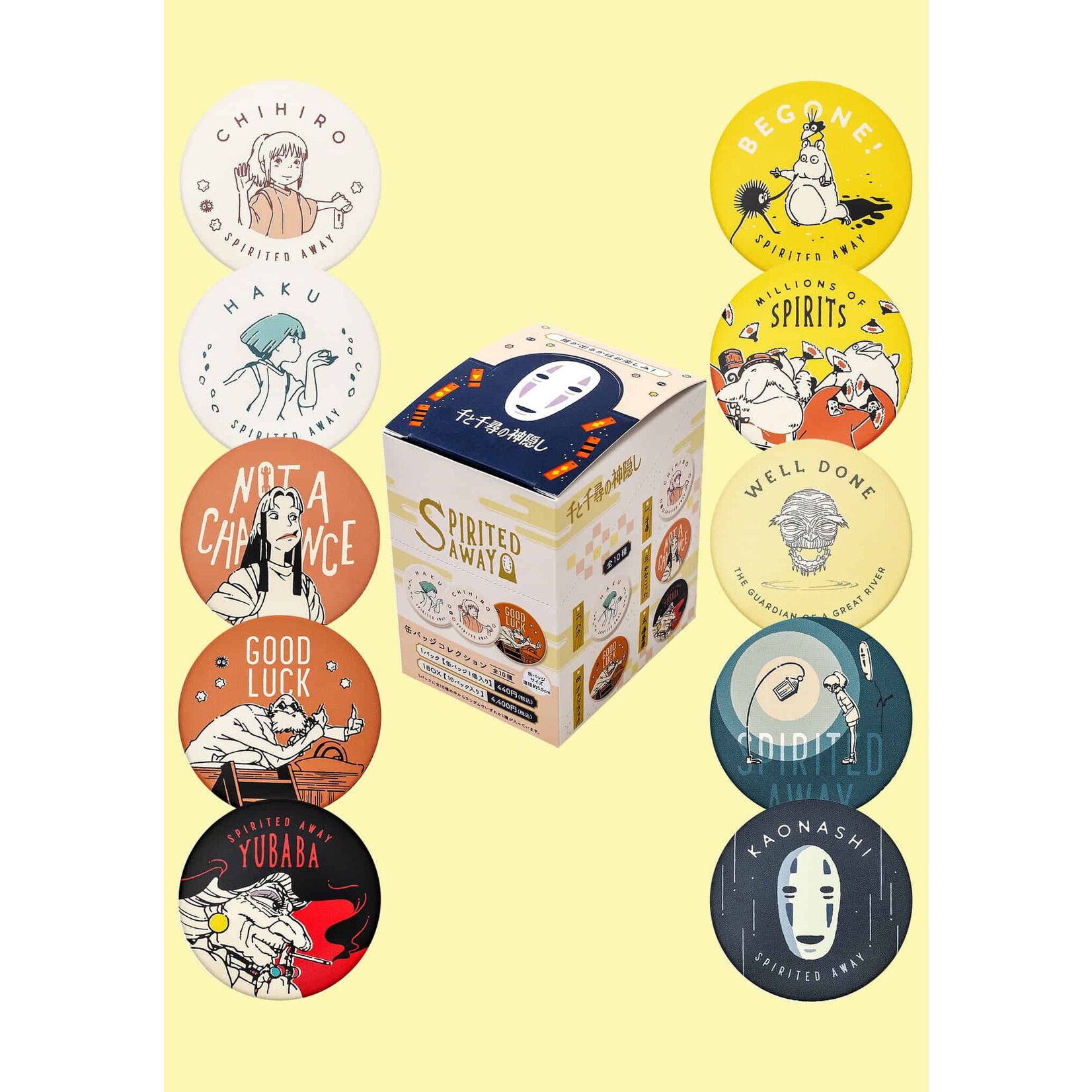 Movic Blind Box - Spirited Away Button 2.2″ MV-1223-26