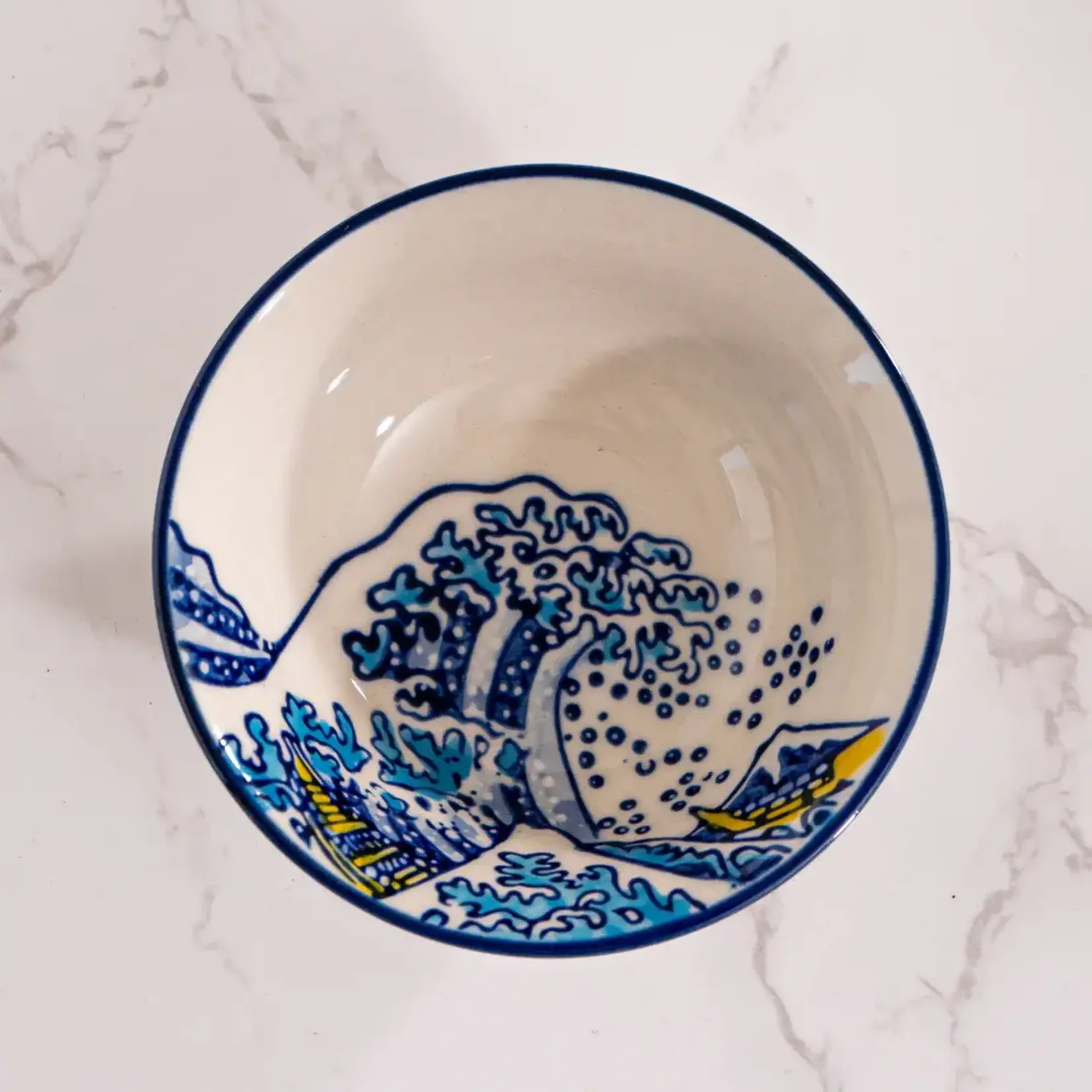 Sauce Dish - 3.75" Hokusai (Great Wave) - SCD375-WV