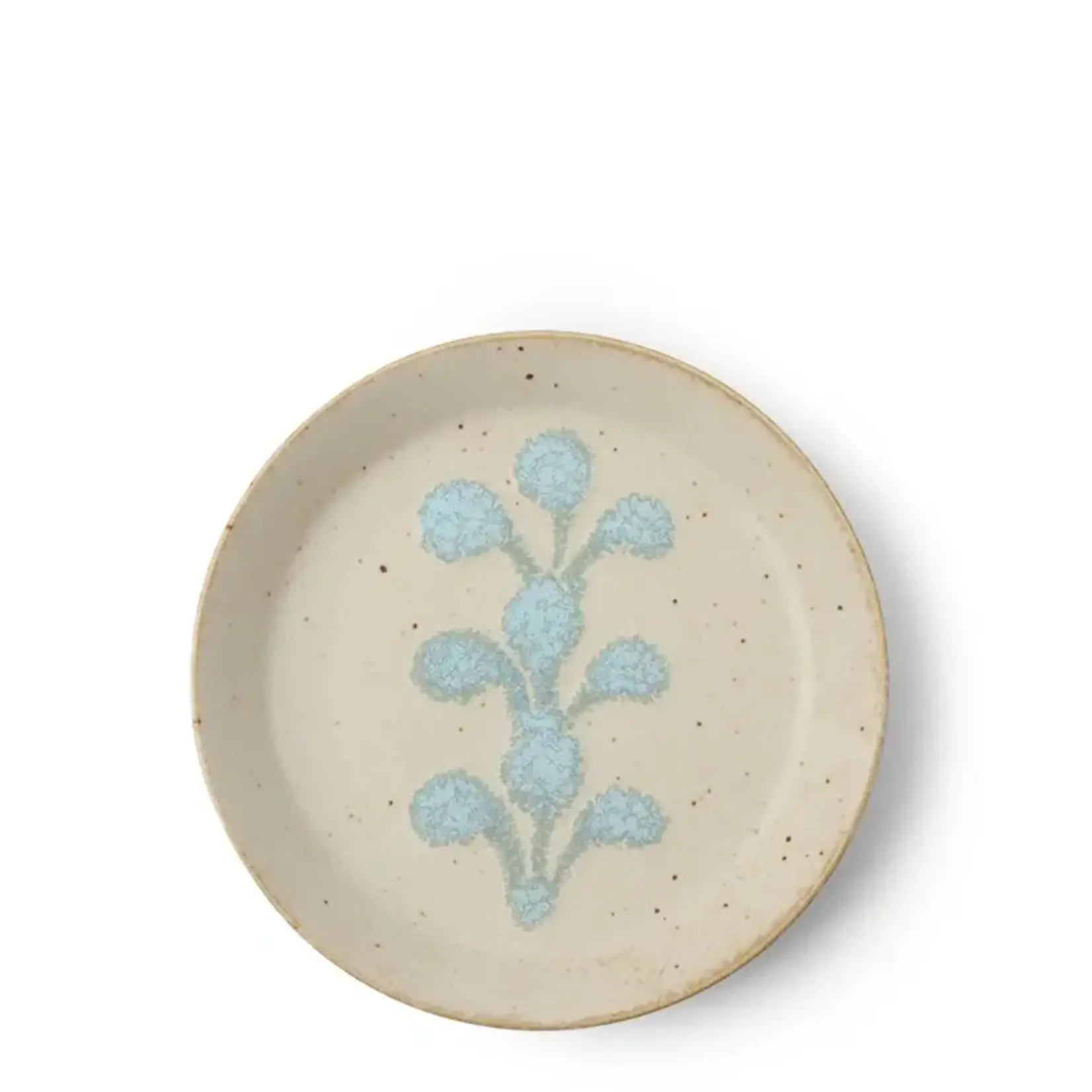 Plate - Ivory Blue Crest 5.5" - J6562