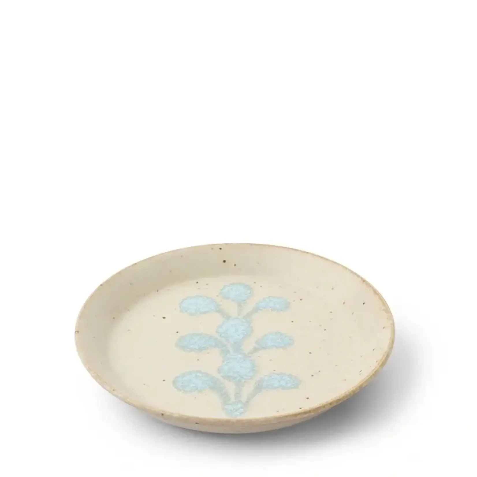 Plate - Ivory Blue Crest 5.5" - J6562