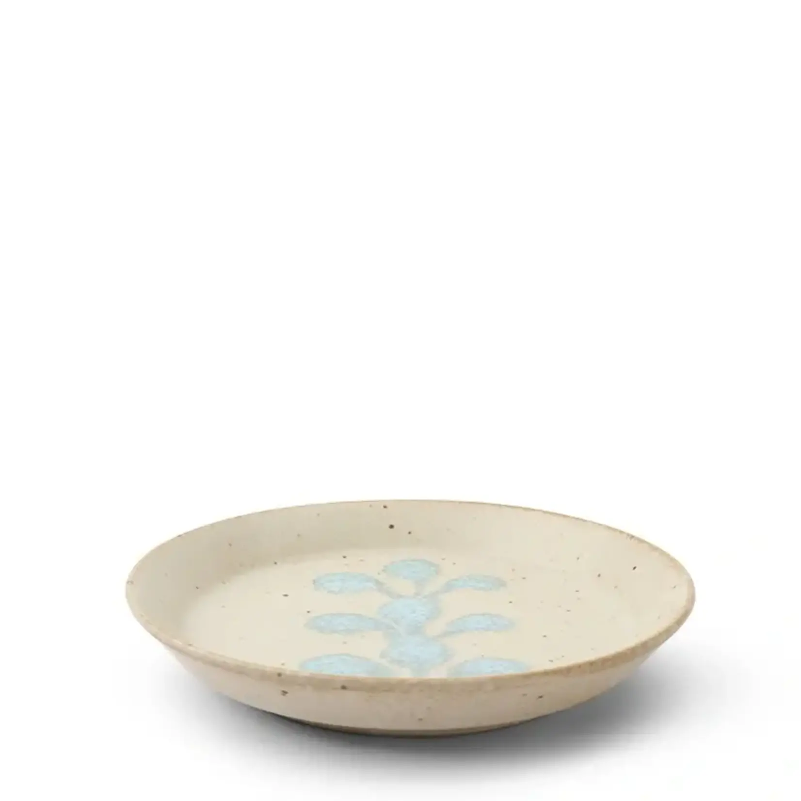Plate - Ivory Blue Crest 5.5" - J6562