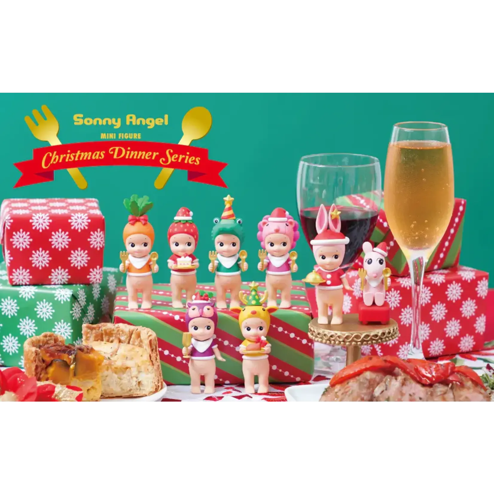 Sonny Angel - Christmas Dinner Series (2024) - Matcha Time Sonny Angel - Christmas Dinner Series (2024) - Matcha Time