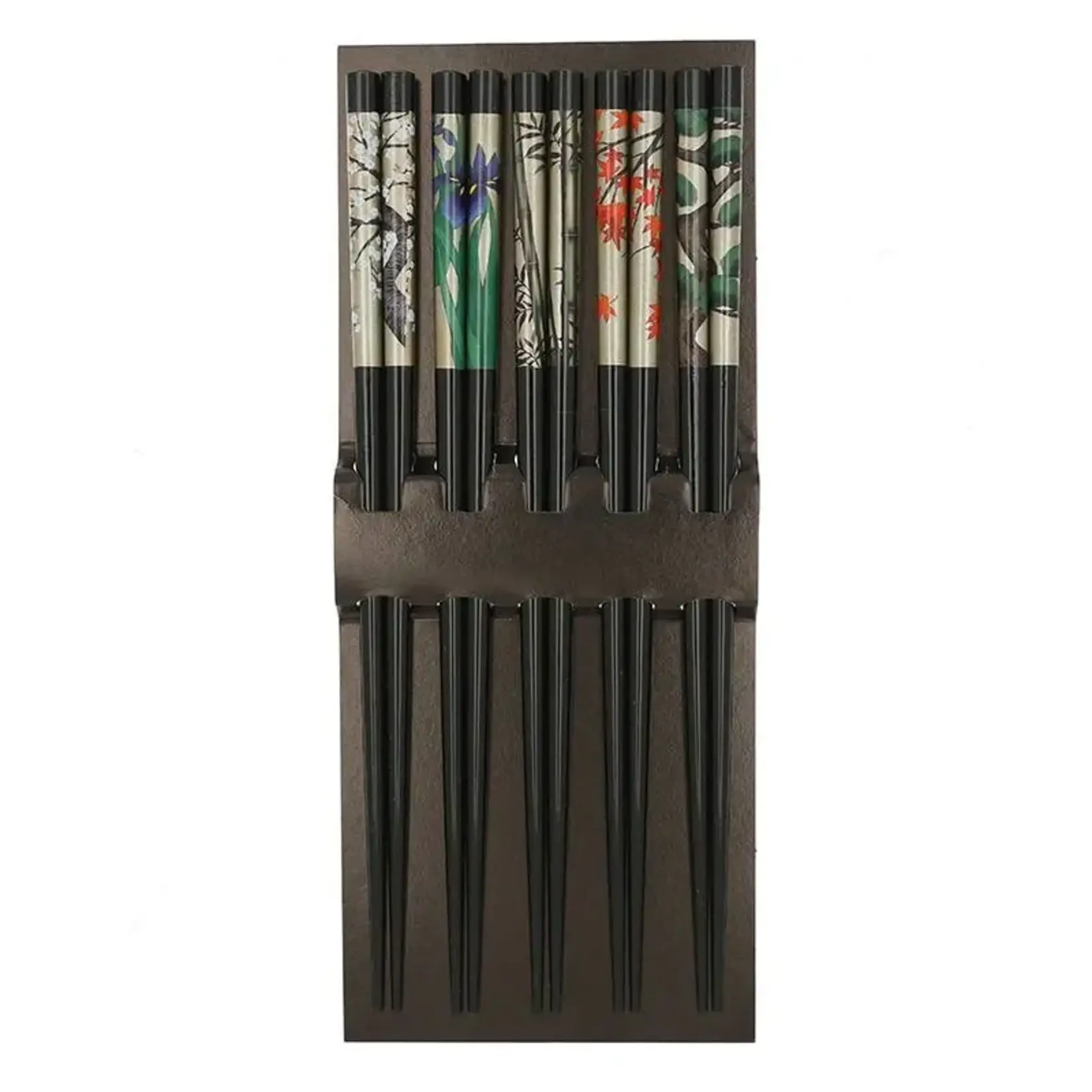 Chopsticks Set - Black Antique Byobou - 311-547