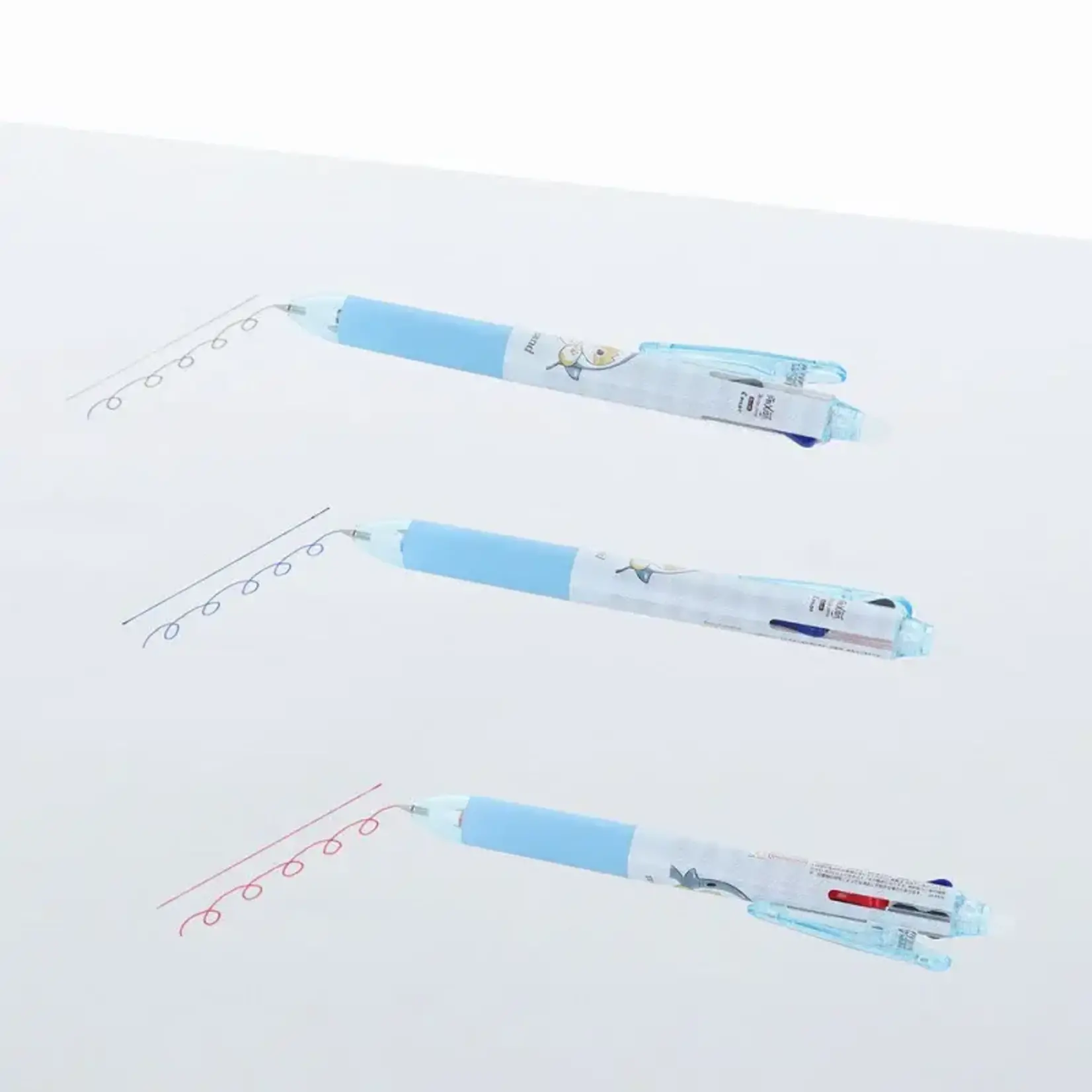 Sun Star Ball Point Pen - mofusand Samenyan 3-Color 0.38mm - erasable