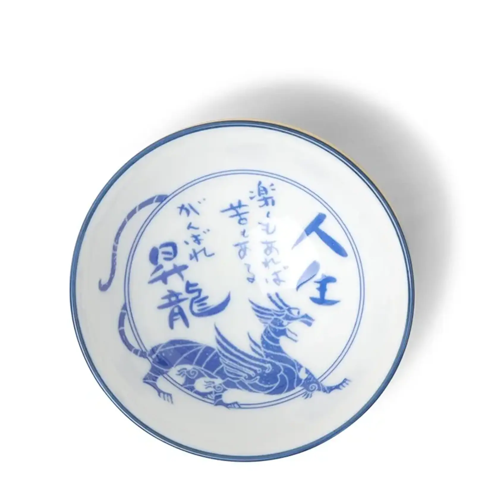 Bowl - Blue & White Dragon Rice Bowl - J6515C