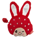 Monchhichi Strawberry Girl 4.5" Plush Coin Purse GSB03003