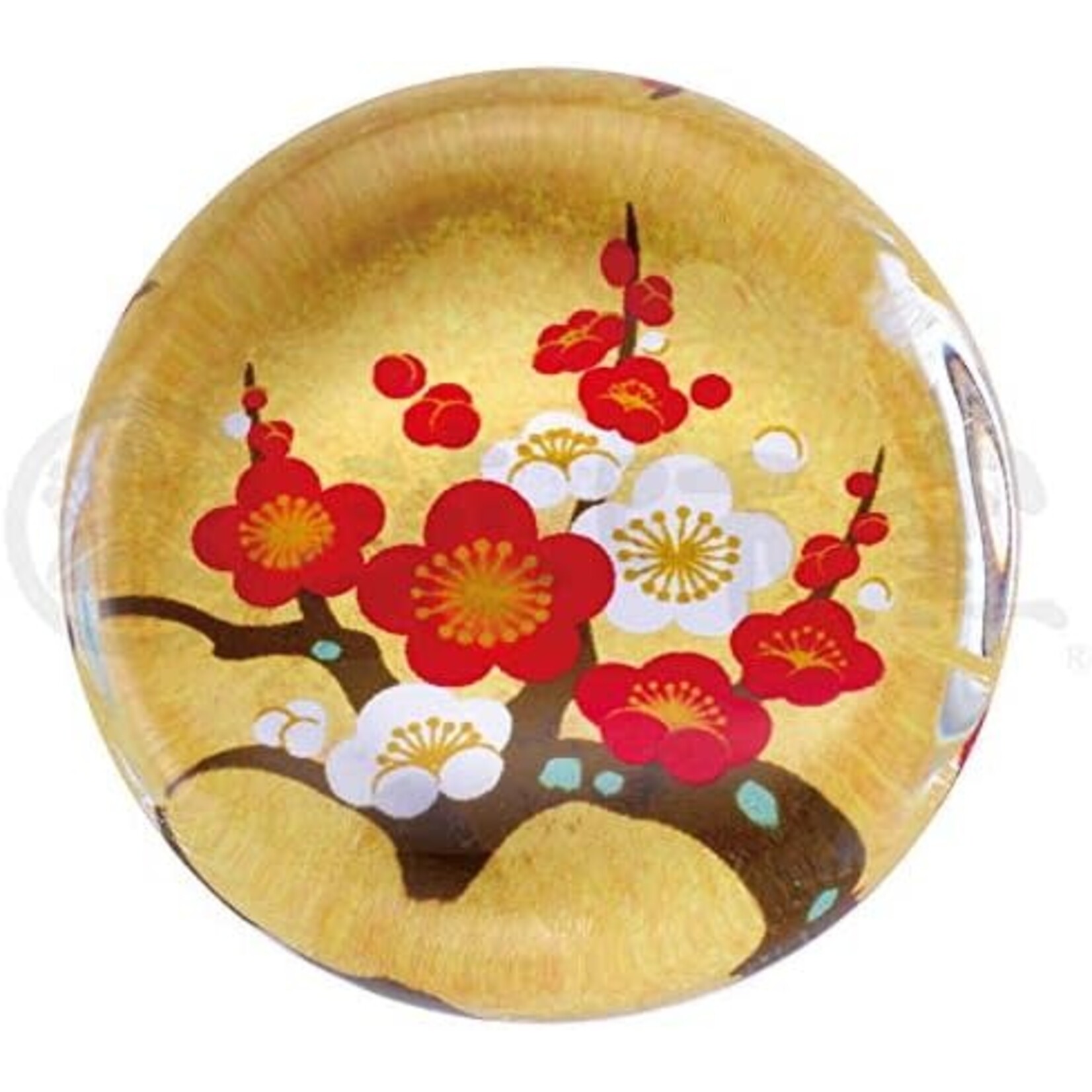 Yakusigama Chopsticks Rest - Glass Ume (Plum) - YG-2603