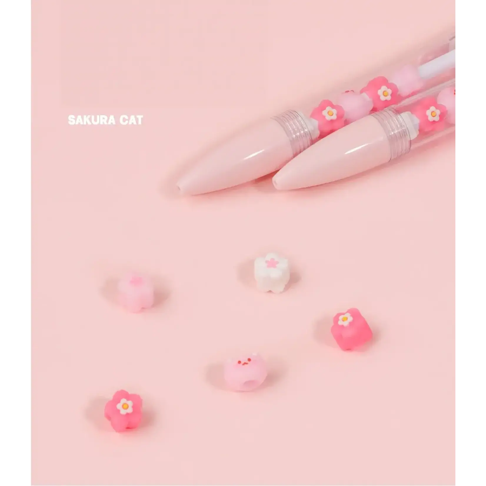 Kuki Sakura Cat Gel Pen - 22620