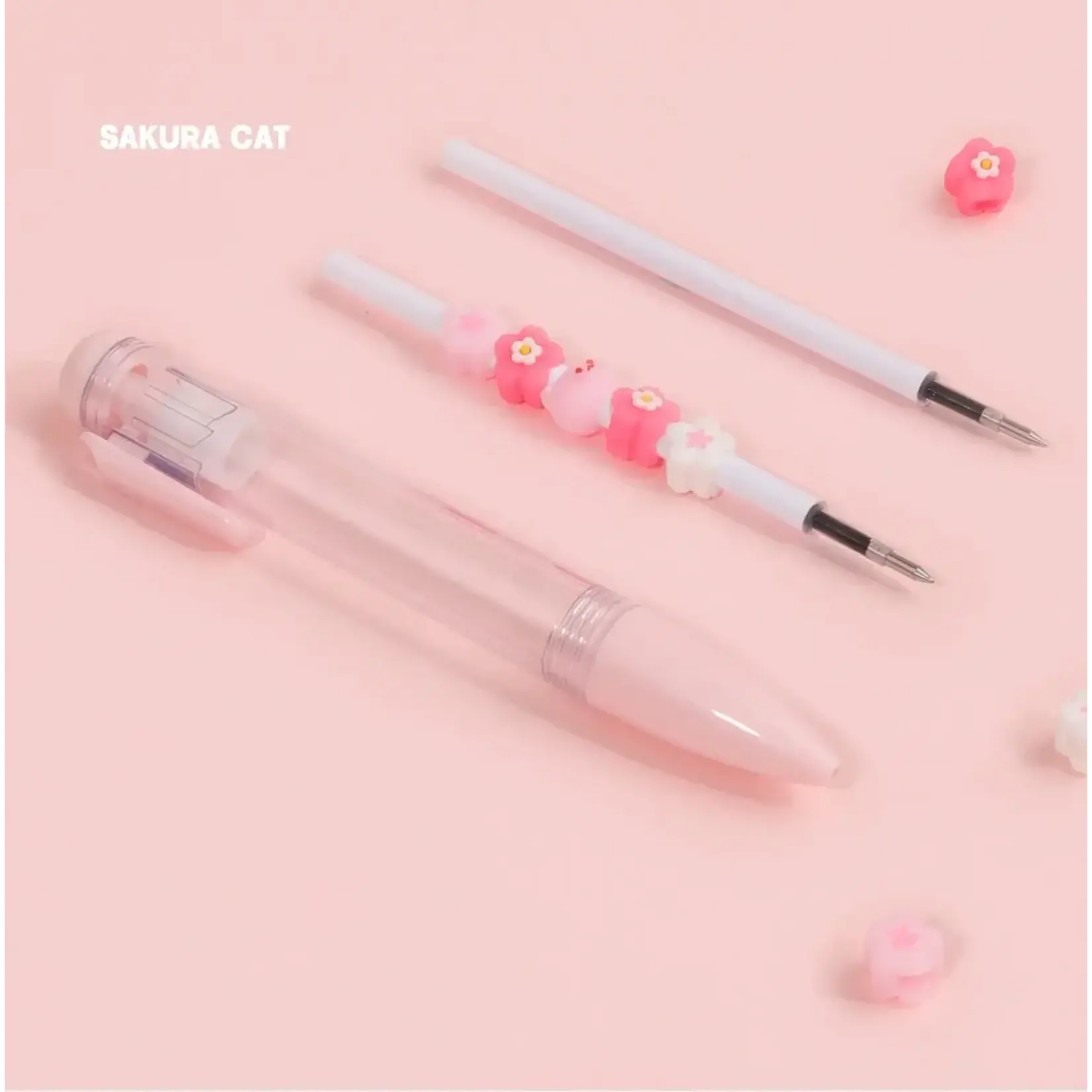 Kuki Sakura Cat Gel Pen - 22620