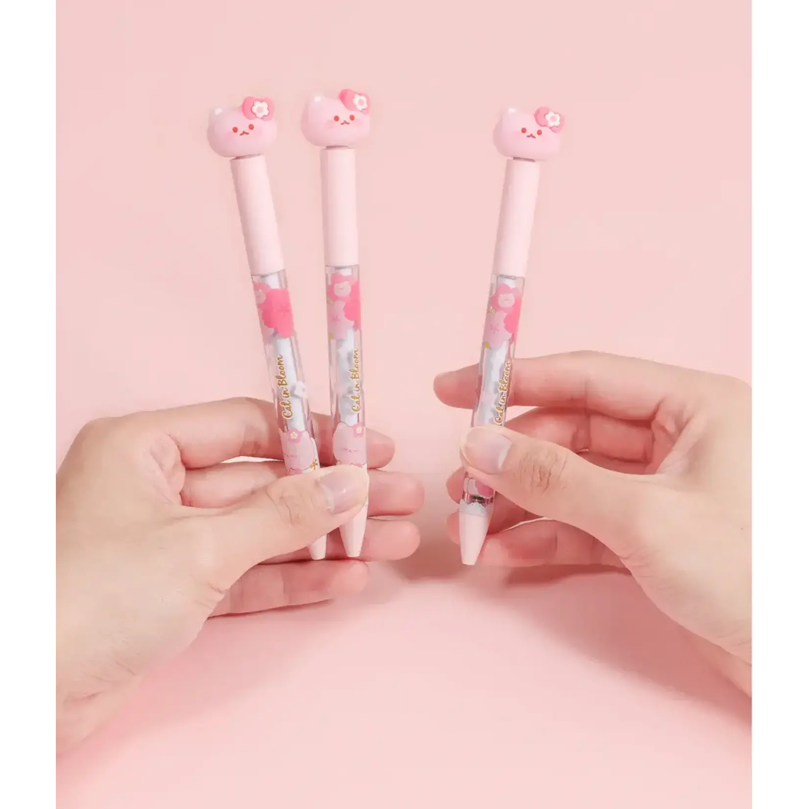 Kuki Sakura Cat Spinning Gel Pen - 22631