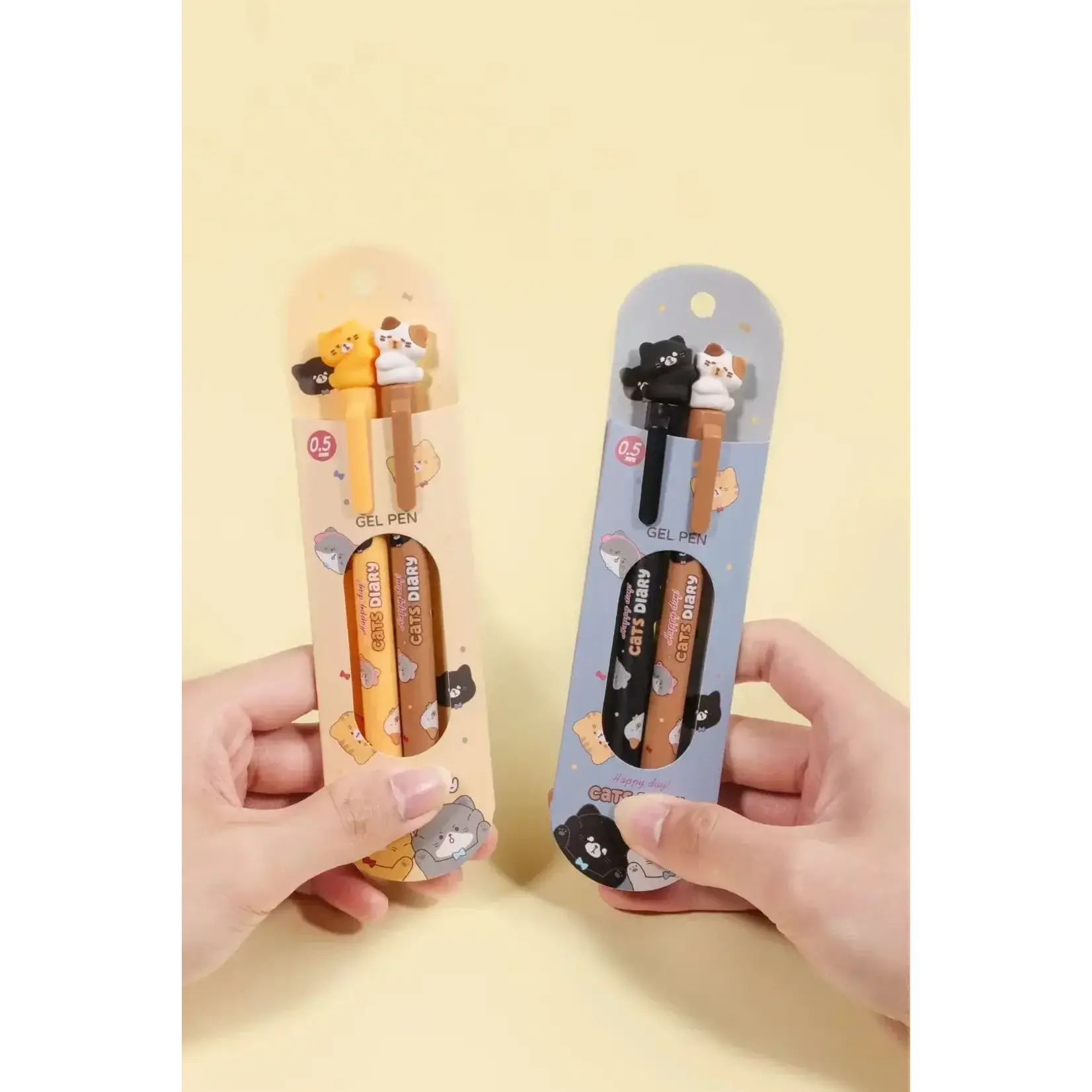 Kuki Cat Diary Twin Pack Gel Pen - 22642