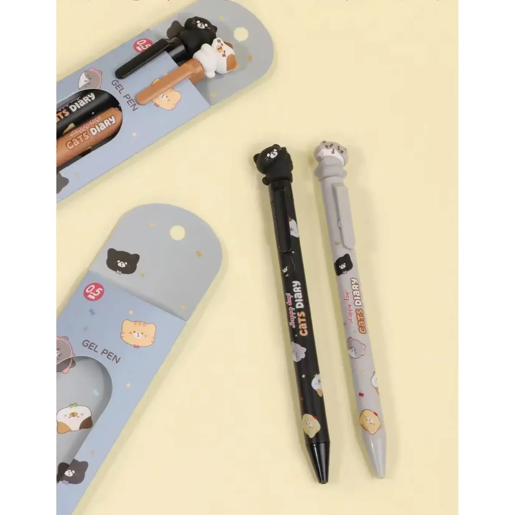 Kuki Cat Diary Twin Pack Gel Pen - 22642
