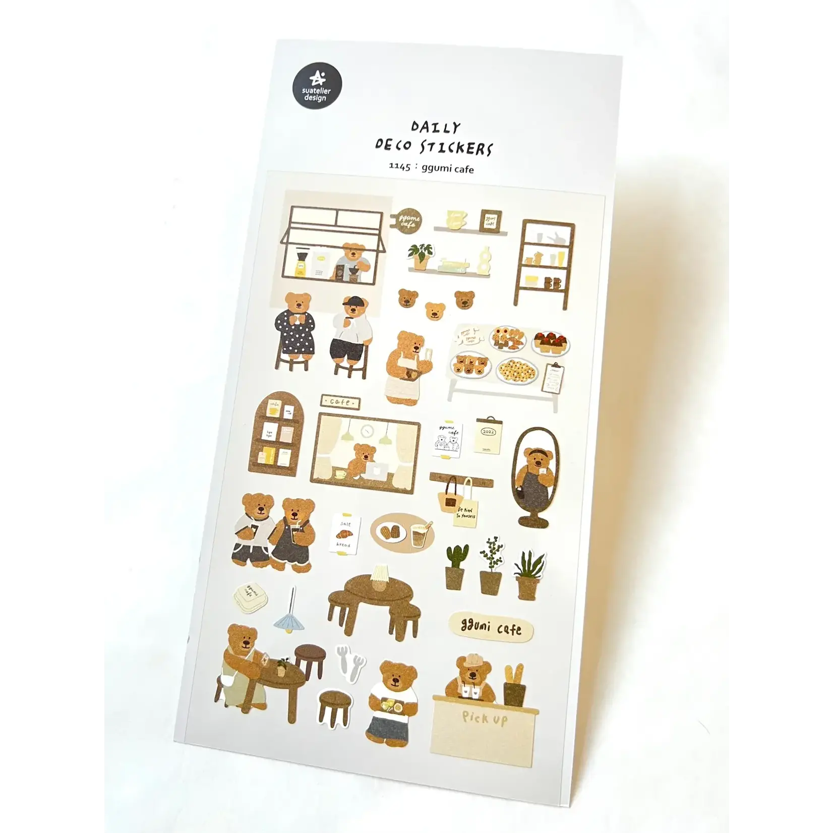 Bear Cafe Stickers - 01145