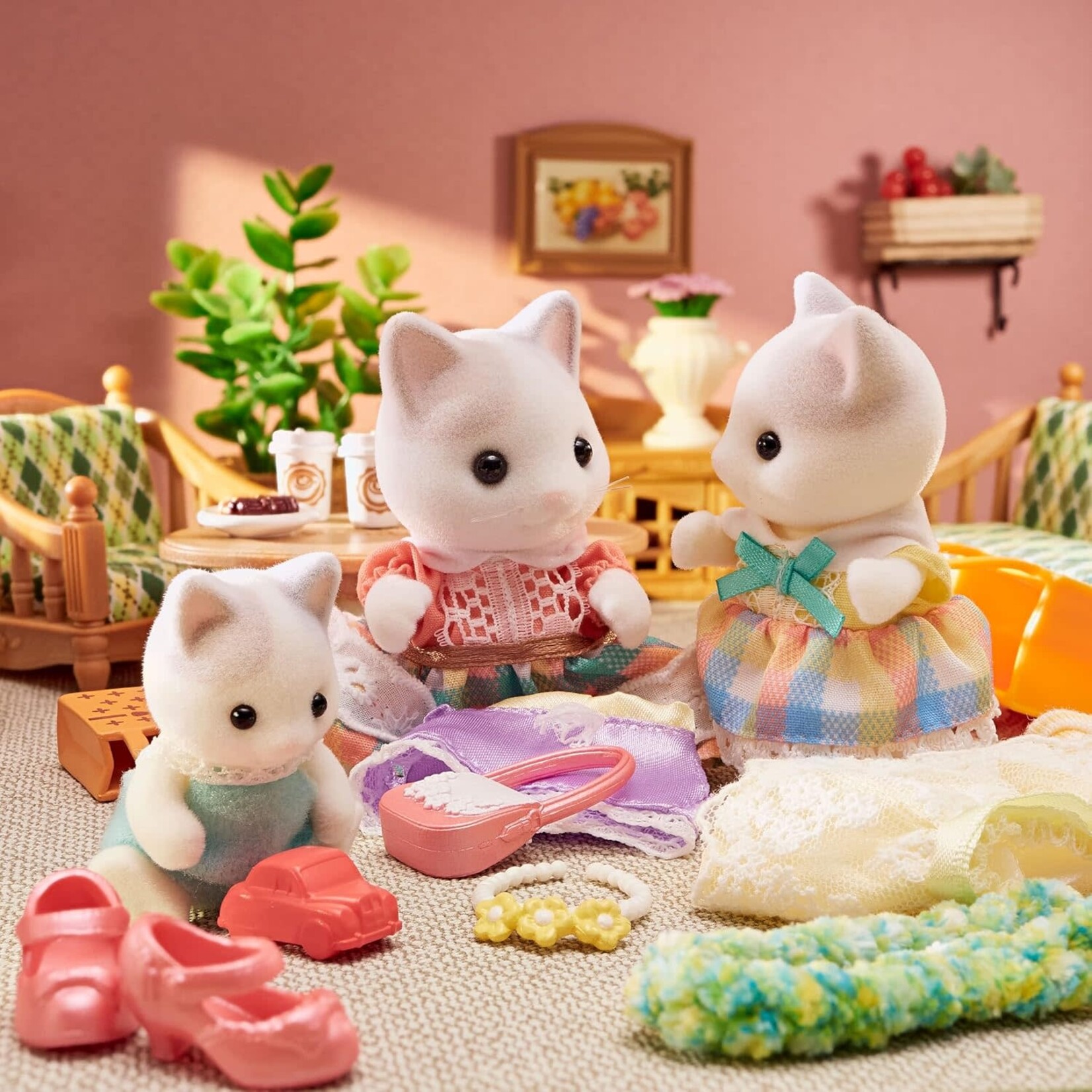 Calico Critters Calico Critters - Latte Cat Family CC2161