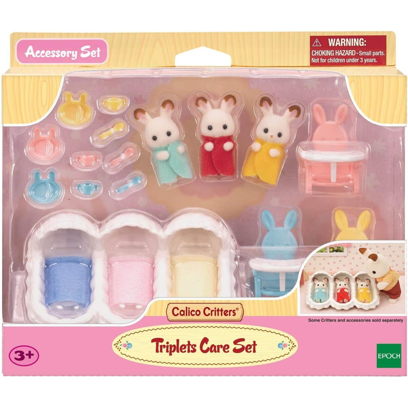 Calico Critters Calico Critters - Triplets Care Set CC1906