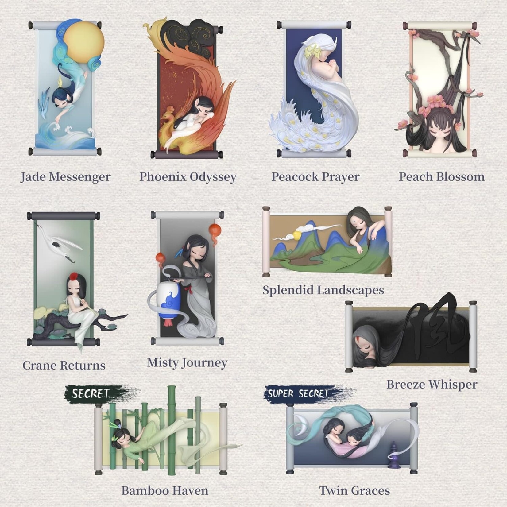 52Toys Blind Box - Sleep - Chinese Scrolls