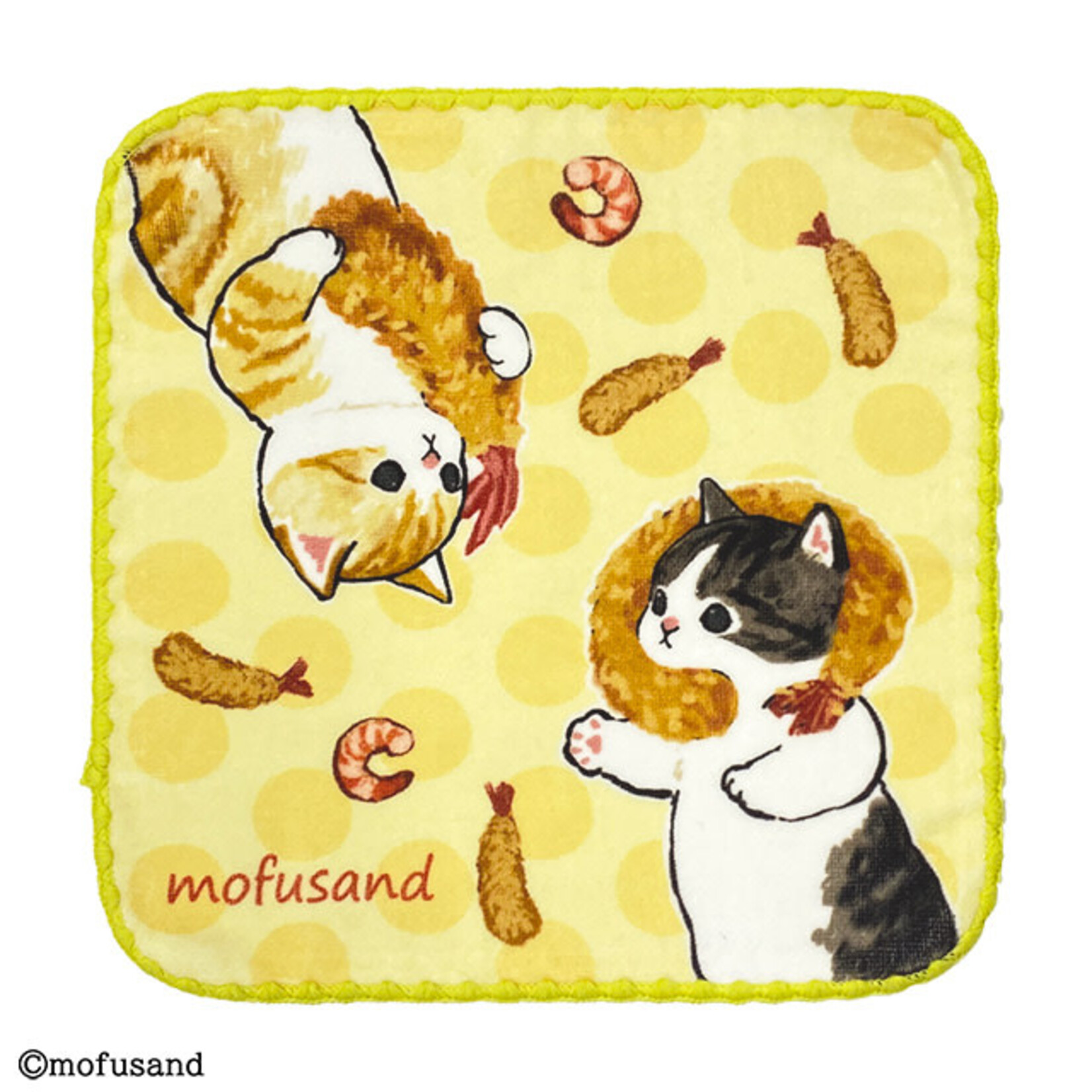 Marushin Washcloth - Mofusand Charm Towel (Fried Shrimp) MRS-799675