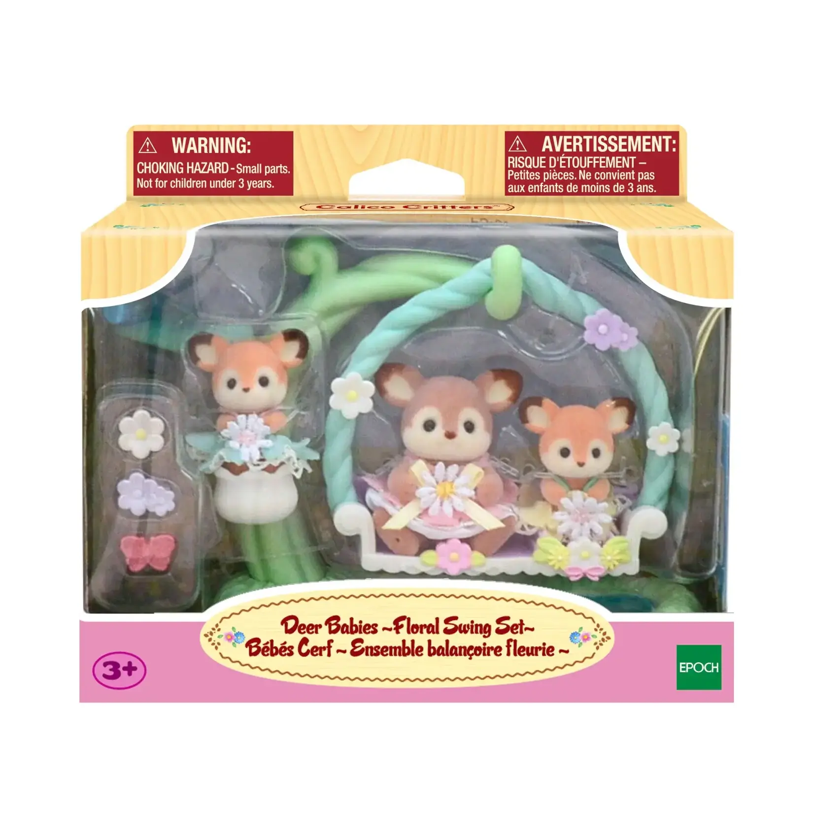 Calico Critters Calico Critters - Deer Babies - Floral Swing Set CC2209