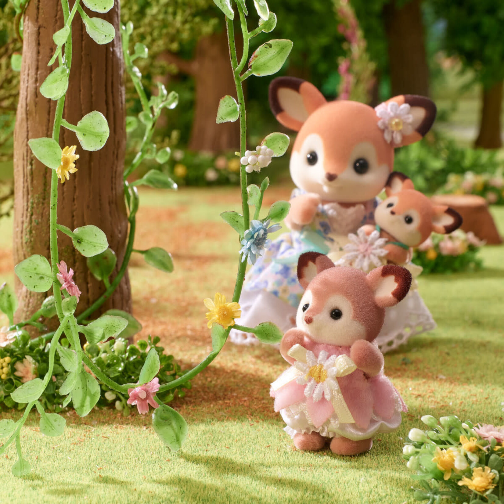 Calico Critters Calico Critters - Deer Babies - Floral Swing Set CC2209