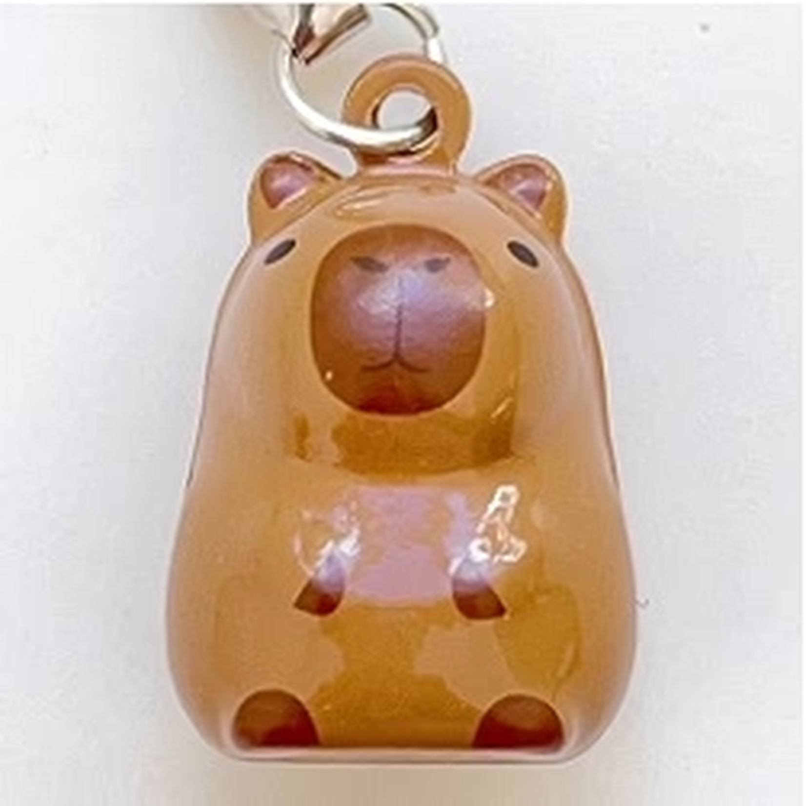 Brass Bell Charm w/strap - Capybara - 70680