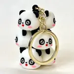 BCMINI Panda Family Charm Keyring - 12161