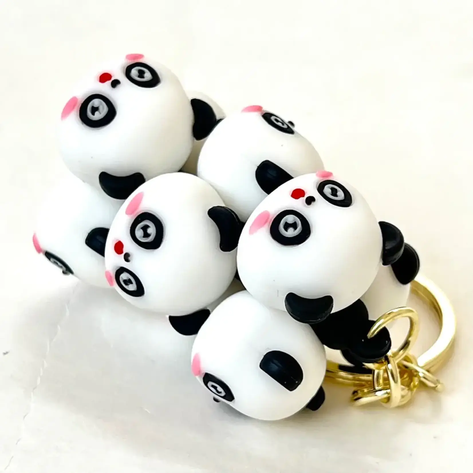 BCMINI Panda Family Charm Keyring - 12161