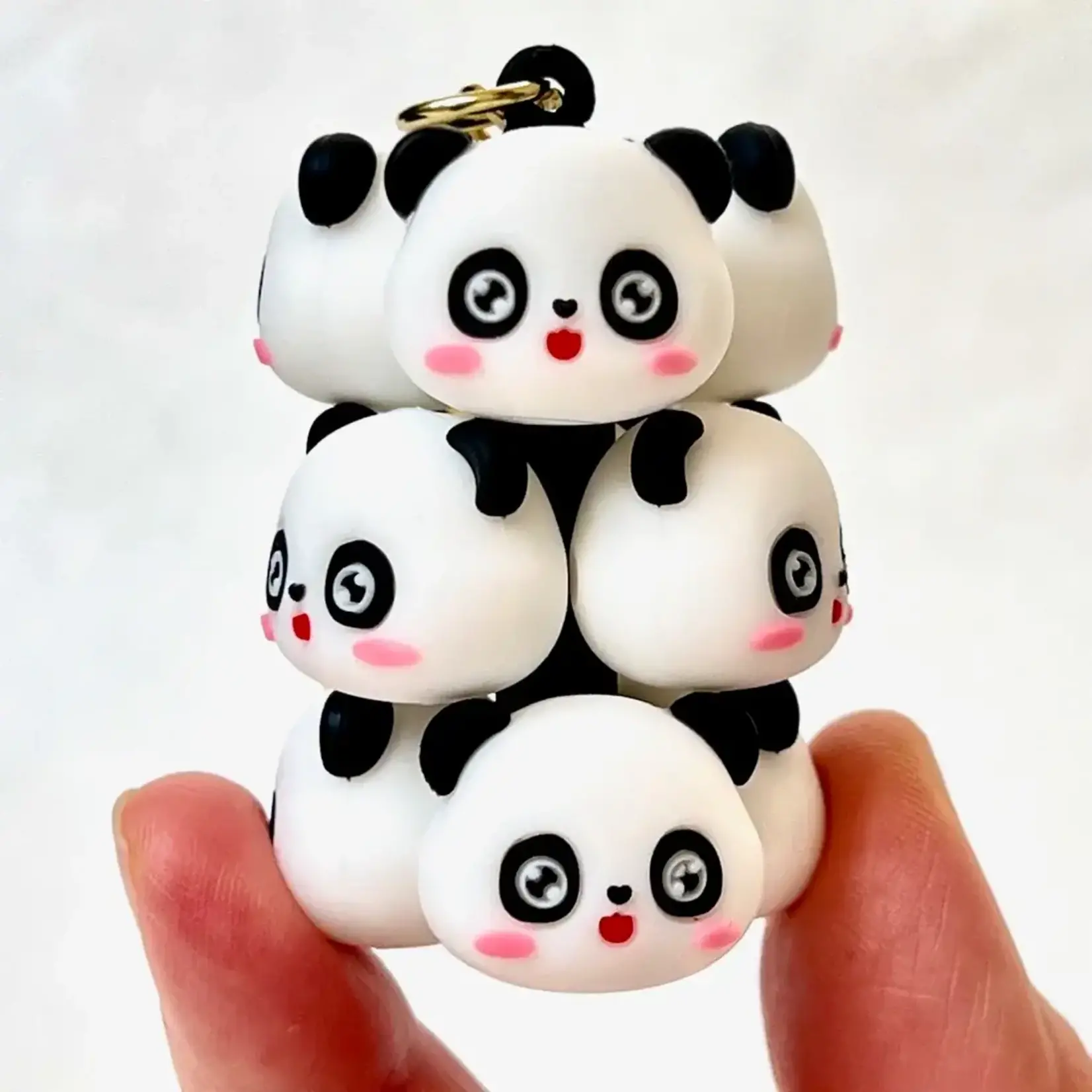 BCMINI Panda Family Charm Keyring - 12161