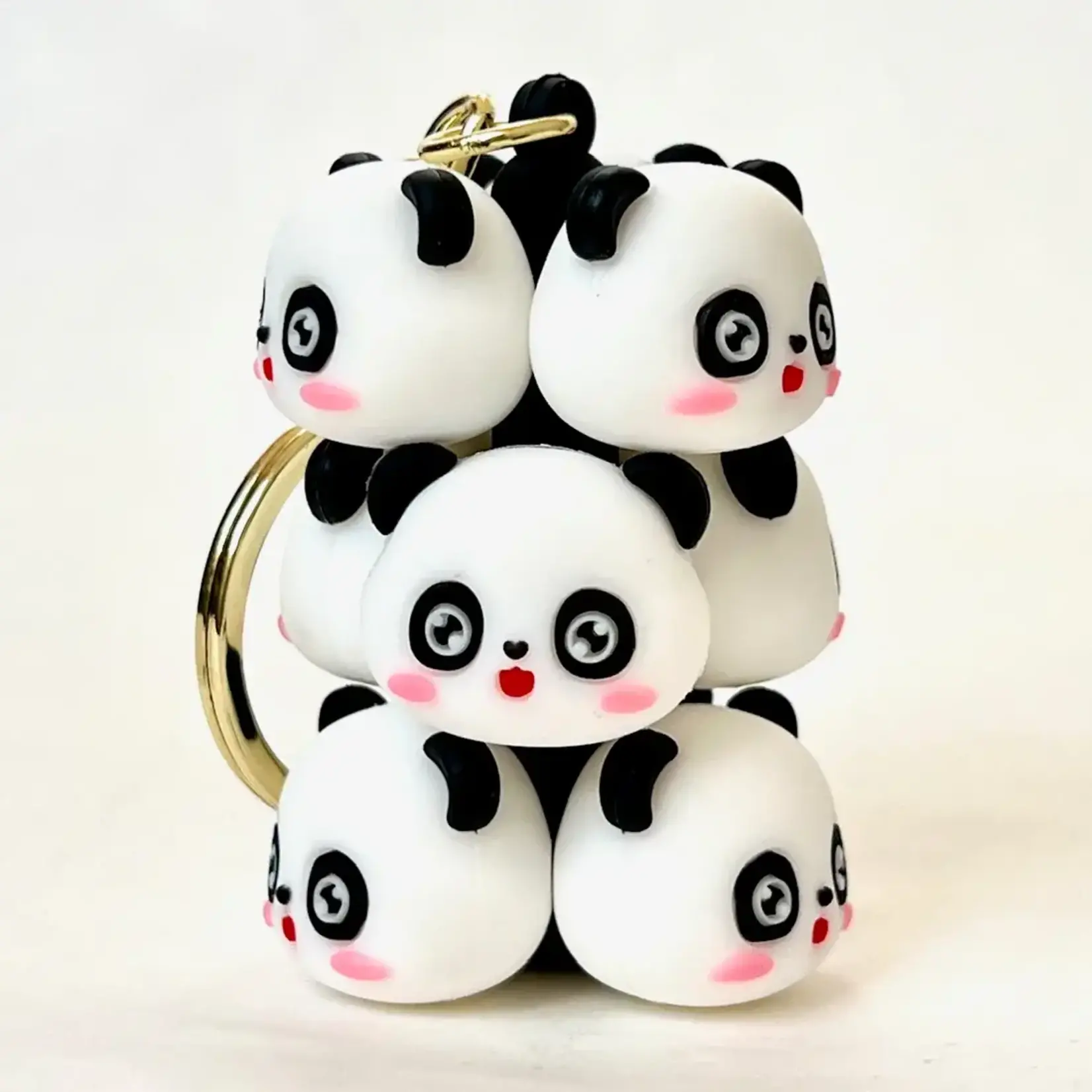 BCMINI Panda Family Charm Keyring - 12161