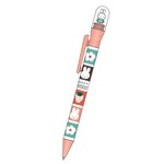 Square Ball Point Pen - Miffy (Light Pink) Rotating Action Pen BS25-22