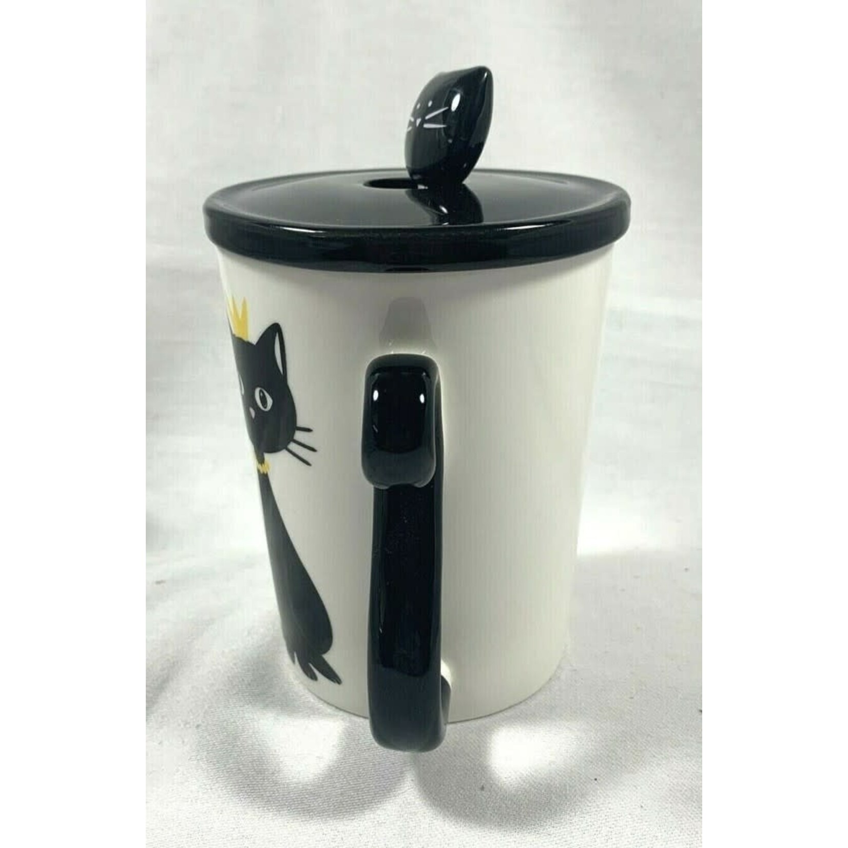10oz Mug w/ Lid & Spoon - Cat King PC15-1