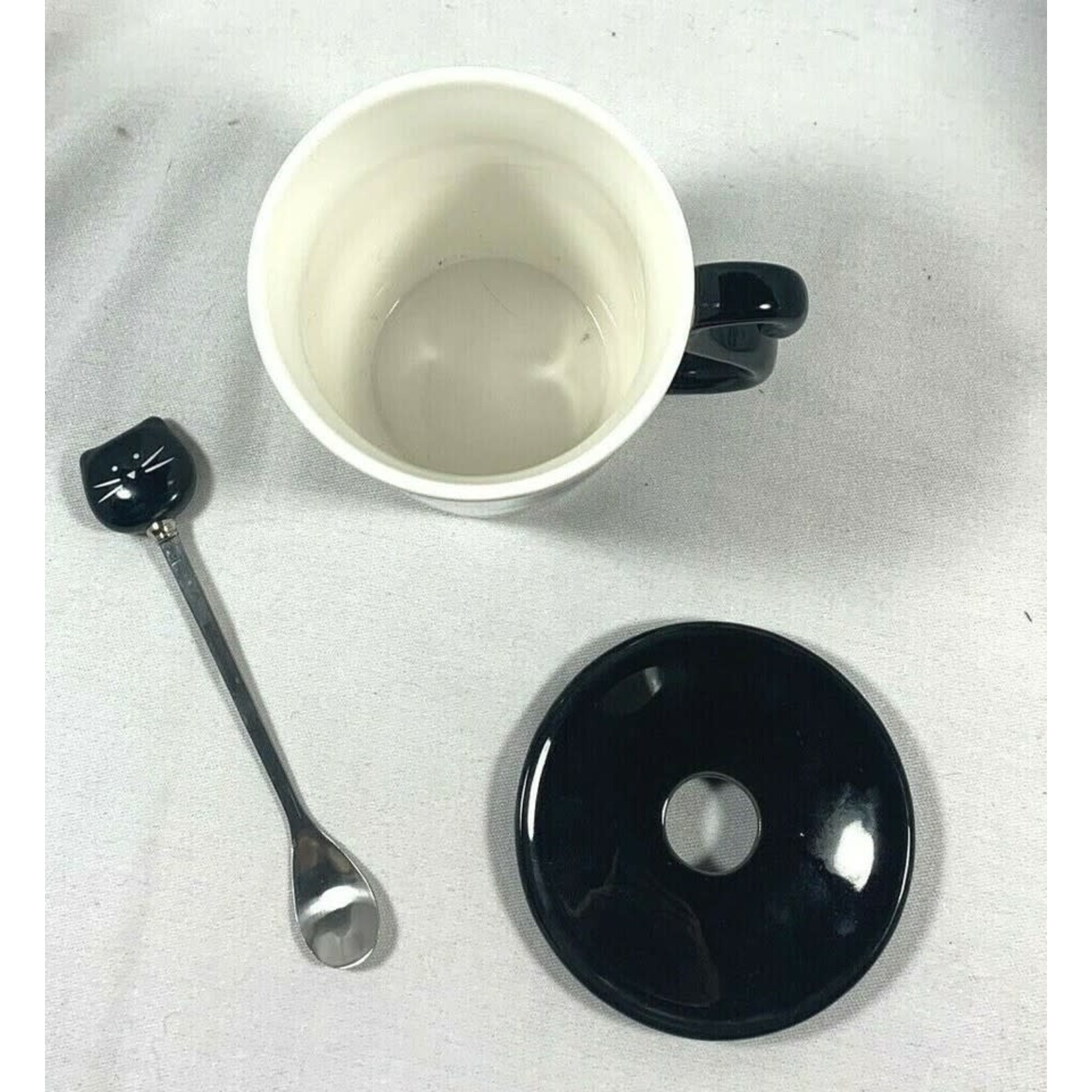 10oz Mug w/ Lid & Spoon - Cat King PC15-1