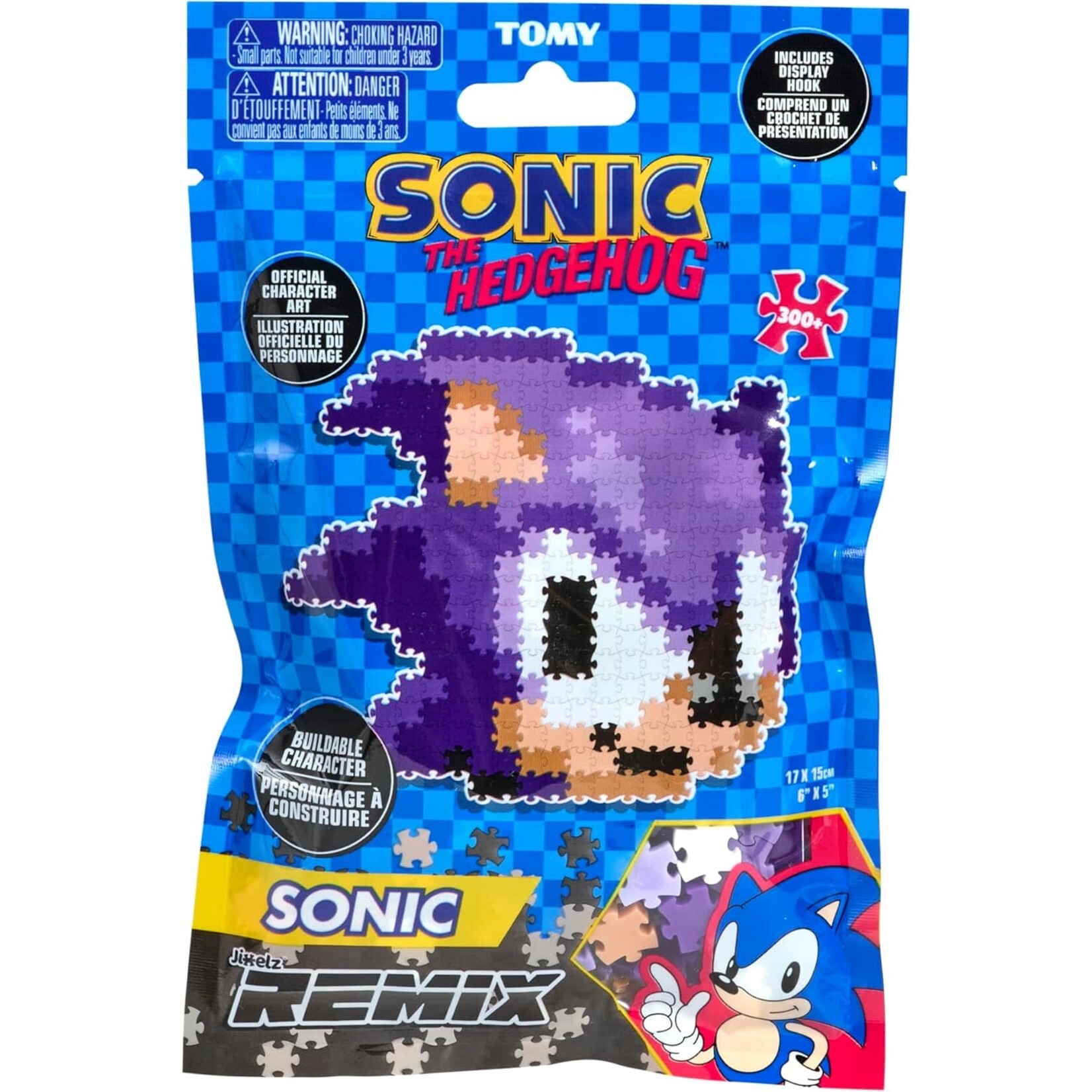 TOMY Jixelz Remix Sonic the Hedgehog Head Puzzle (250 Pieces) Sonic