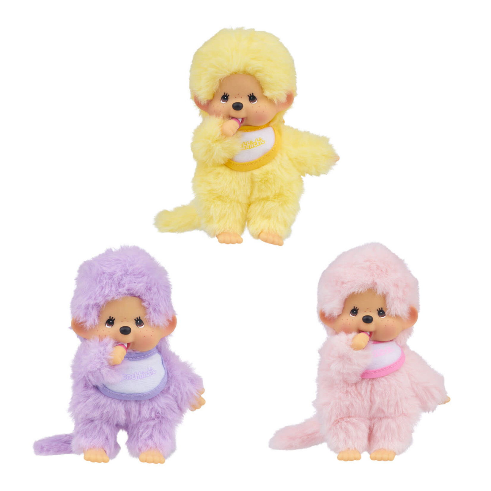 Sekiguchi Monchhichi Colorful Assortment 5.5" Plush Dolls