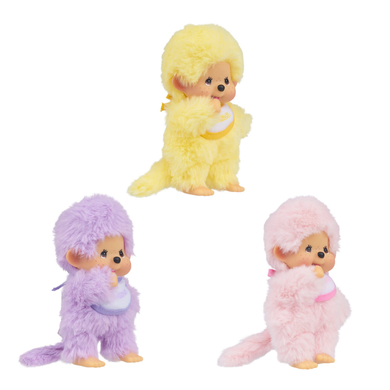 Sekiguchi Monchhichi Colorful Assortment 5.5" Plush Dolls