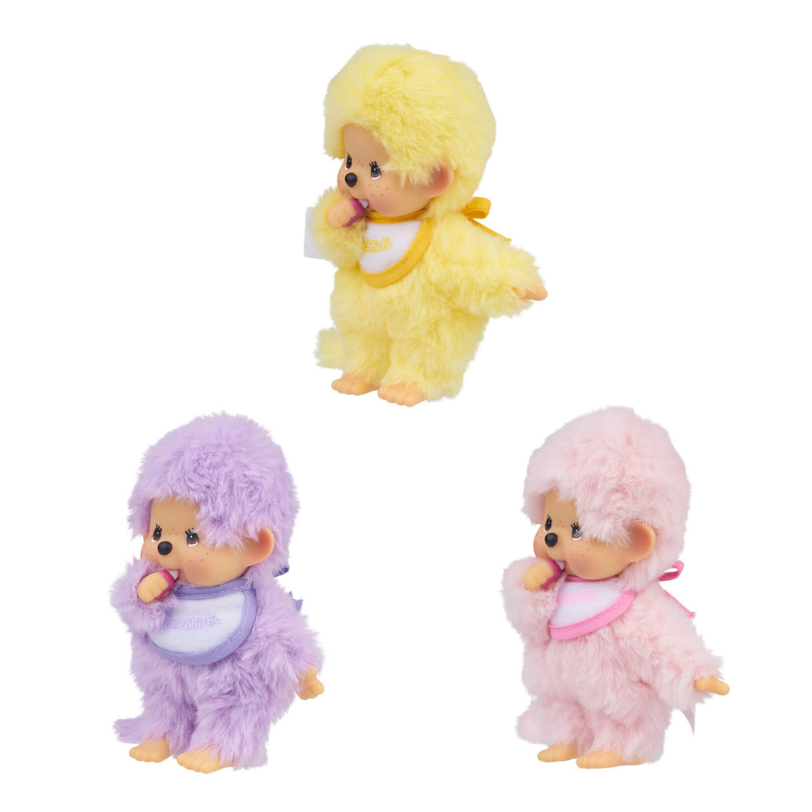 Sekiguchi Monchhichi Colorful Assortment 5.5" Plush Dolls