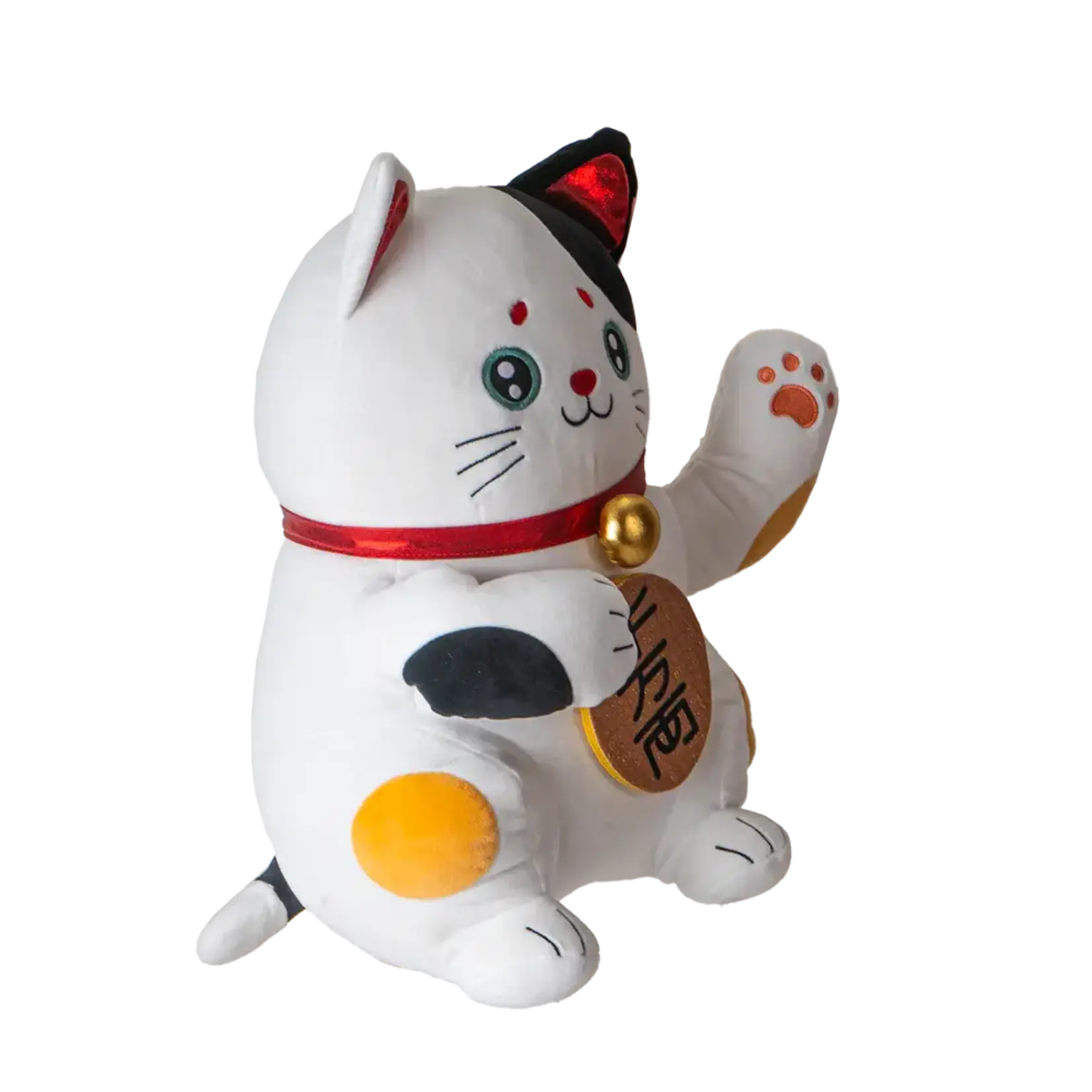 Plush - 8"H Maneki Neko Lucky Cat Squishable Calico