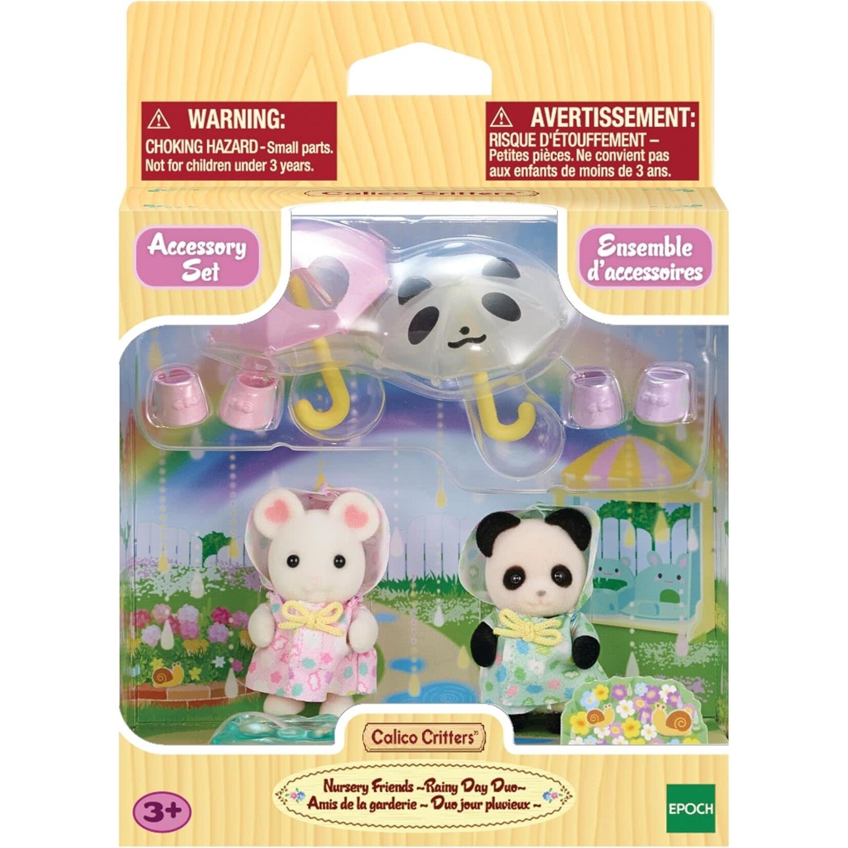 Calico Critters Calico Critters - Nursery Friends -Rainy Day Duo- CC2171