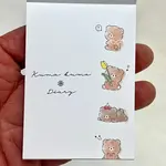 Crux Kuma Kuma Bear Diary Mini Notepads - 112669