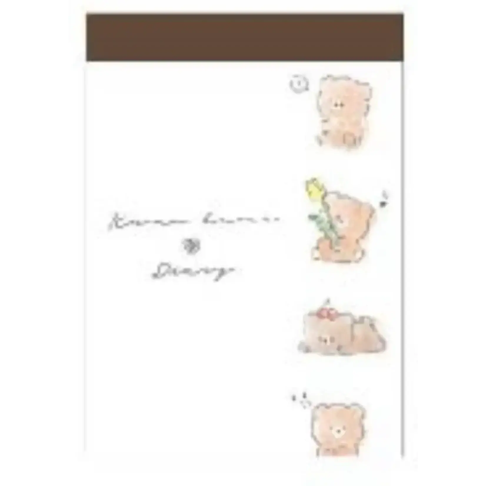 Crux Kuma Kuma Bear Diary Mini Notepads - 112669