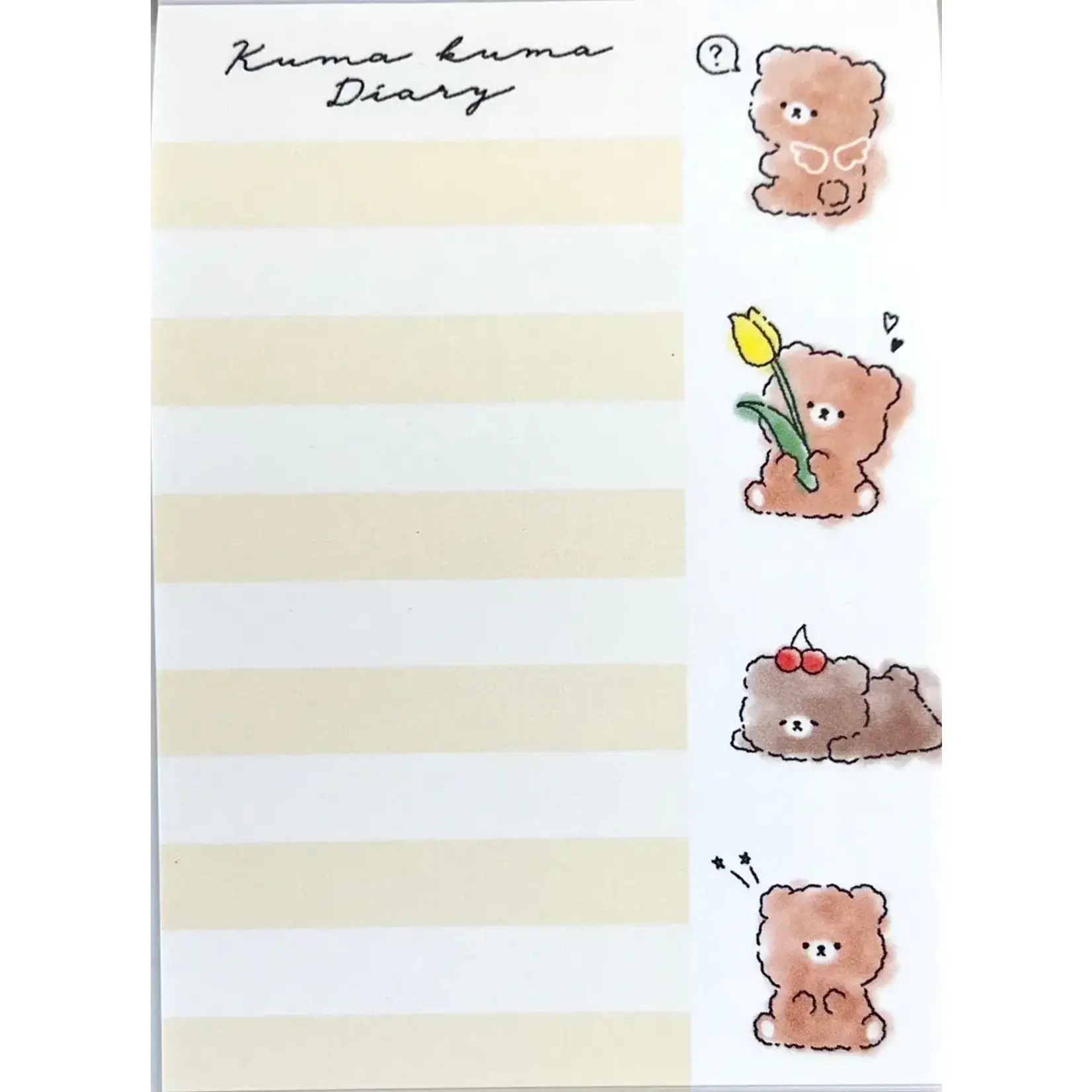 Crux Kuma Kuma Bear Diary Mini Notepads - 112669