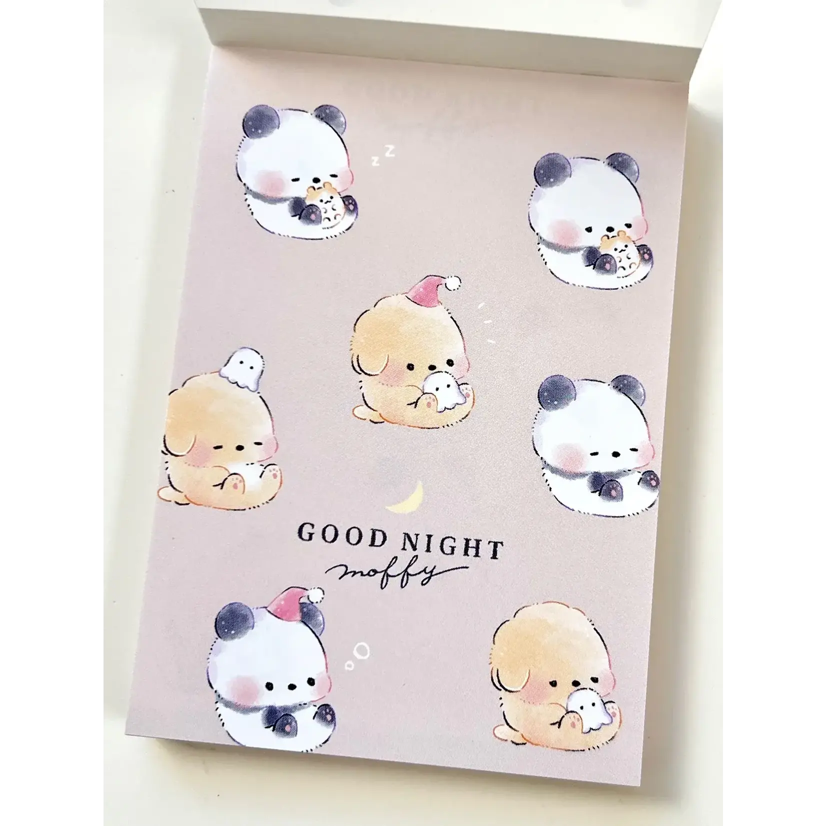 Kamio Panda Dog Good Night Mini Notepads - 211702