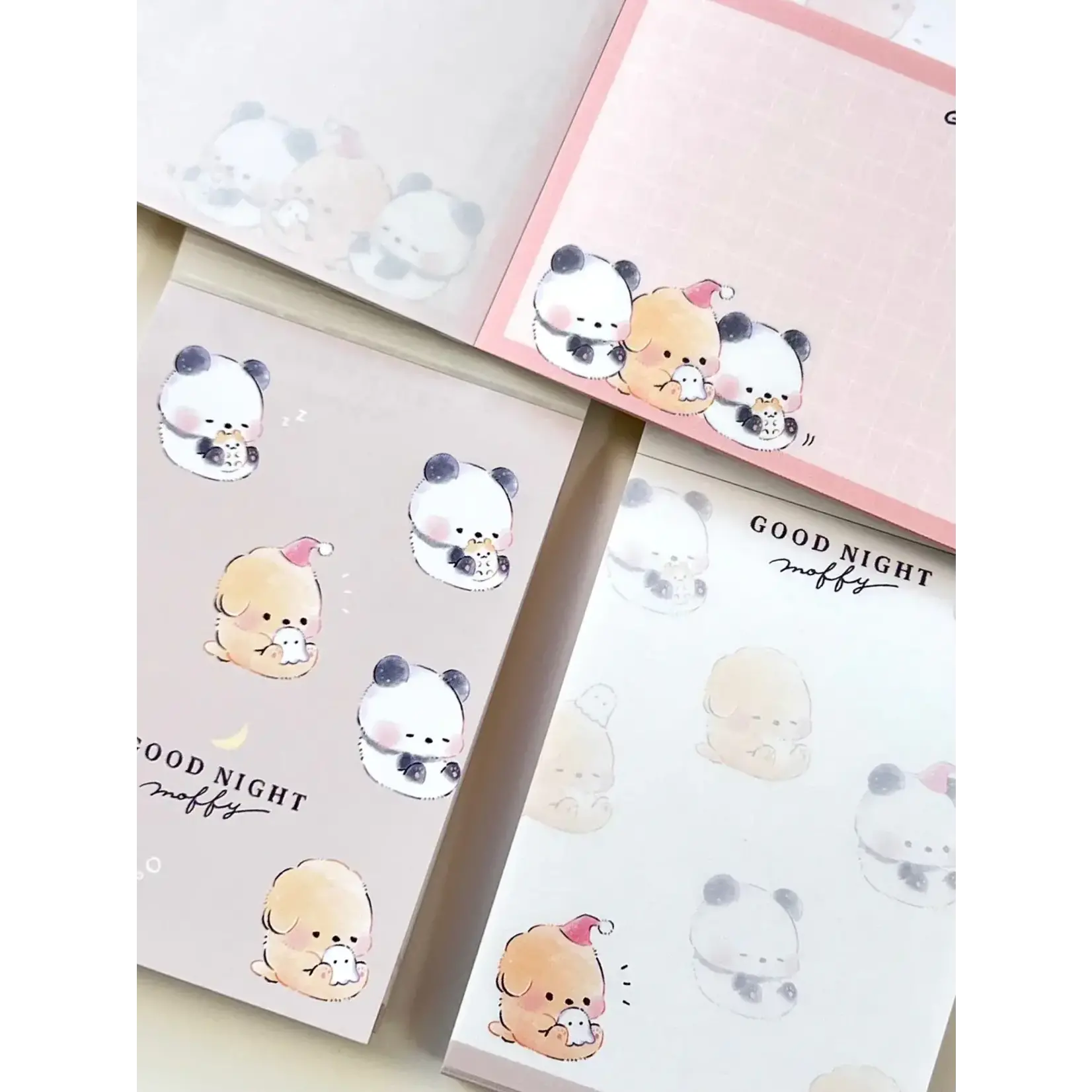 Kamio Panda Dog Good Night Mini Notepads - 211702