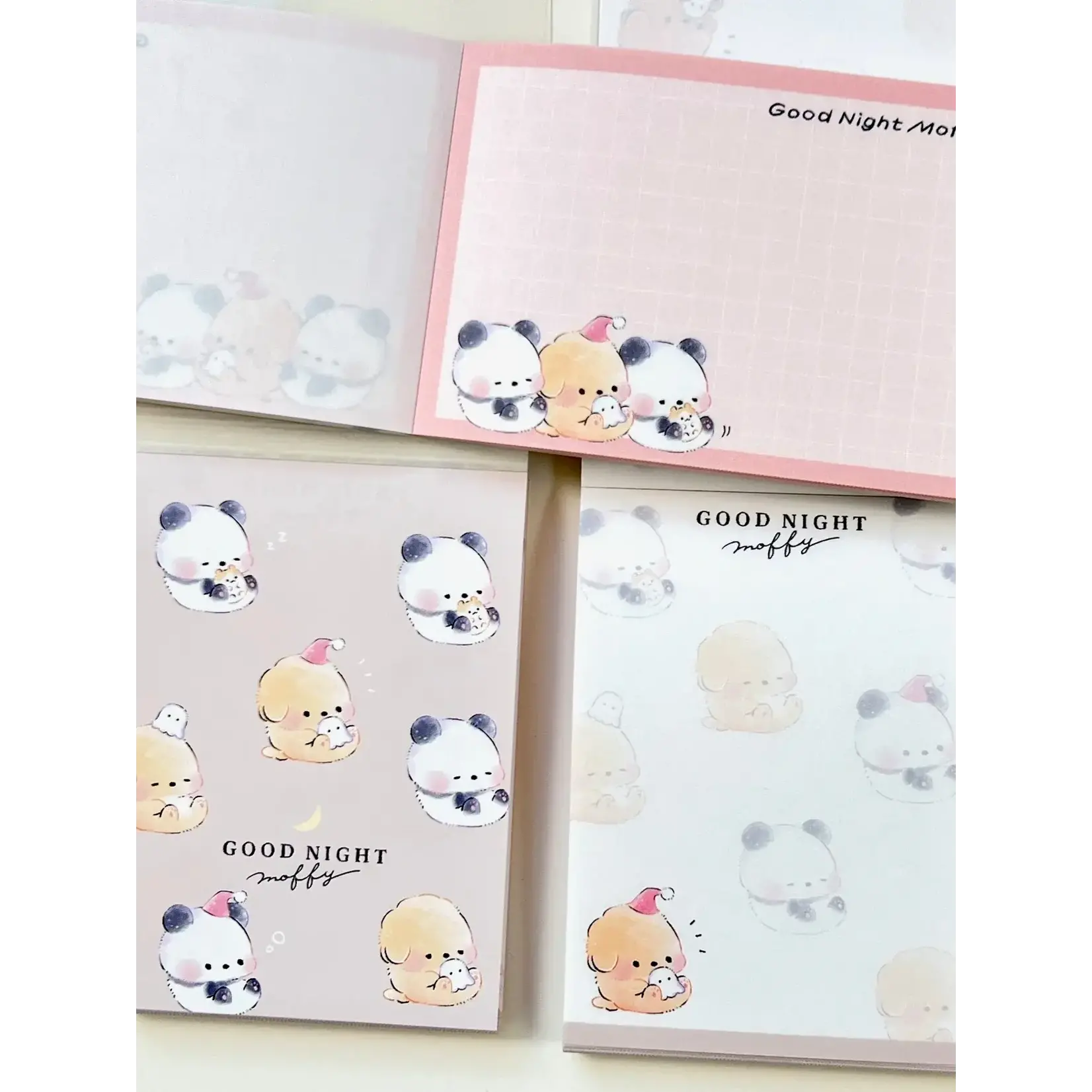 Kamio Panda Dog Good Night Mini Notepads - 211702