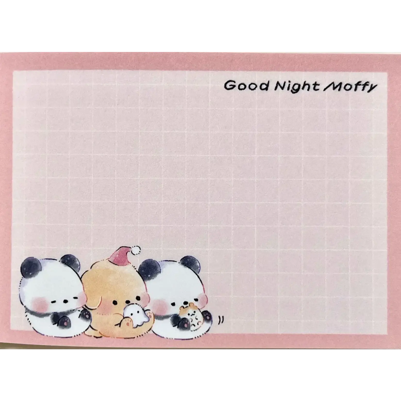 Kamio Panda Dog Good Night Mini Notepads - 211702