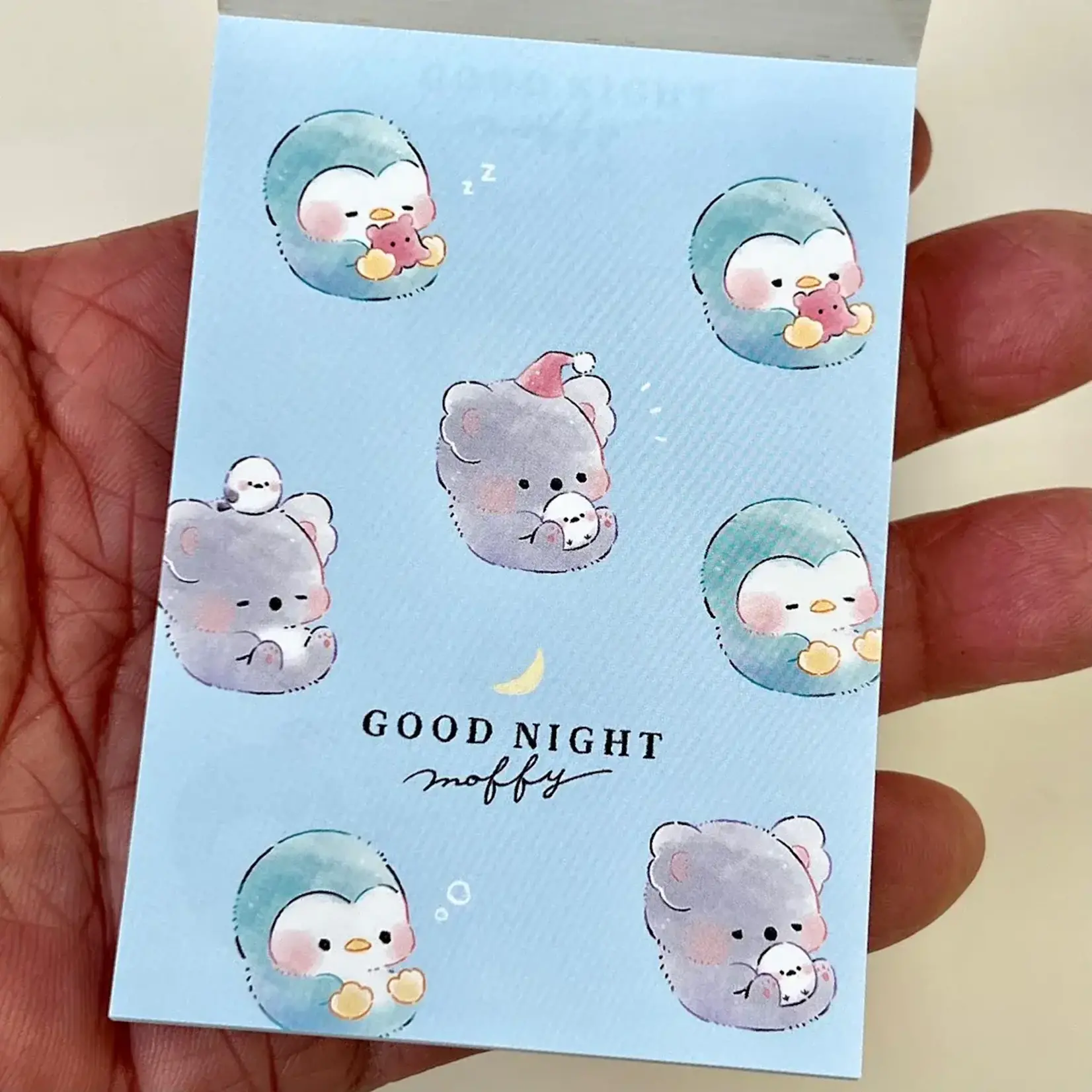 Kamio Bear Penguin Good Night Mini Notepads - 211703