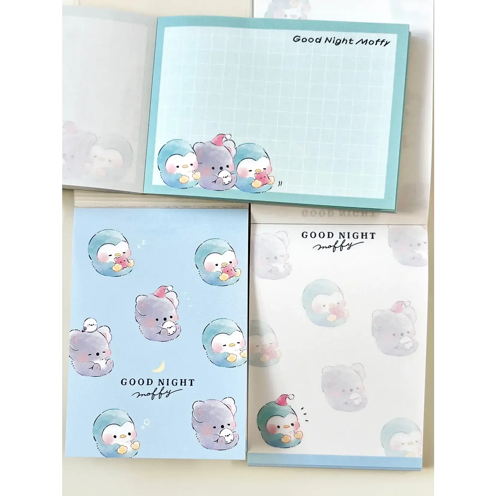 Kamio Bear Penguin Good Night Mini Notepads - 211703