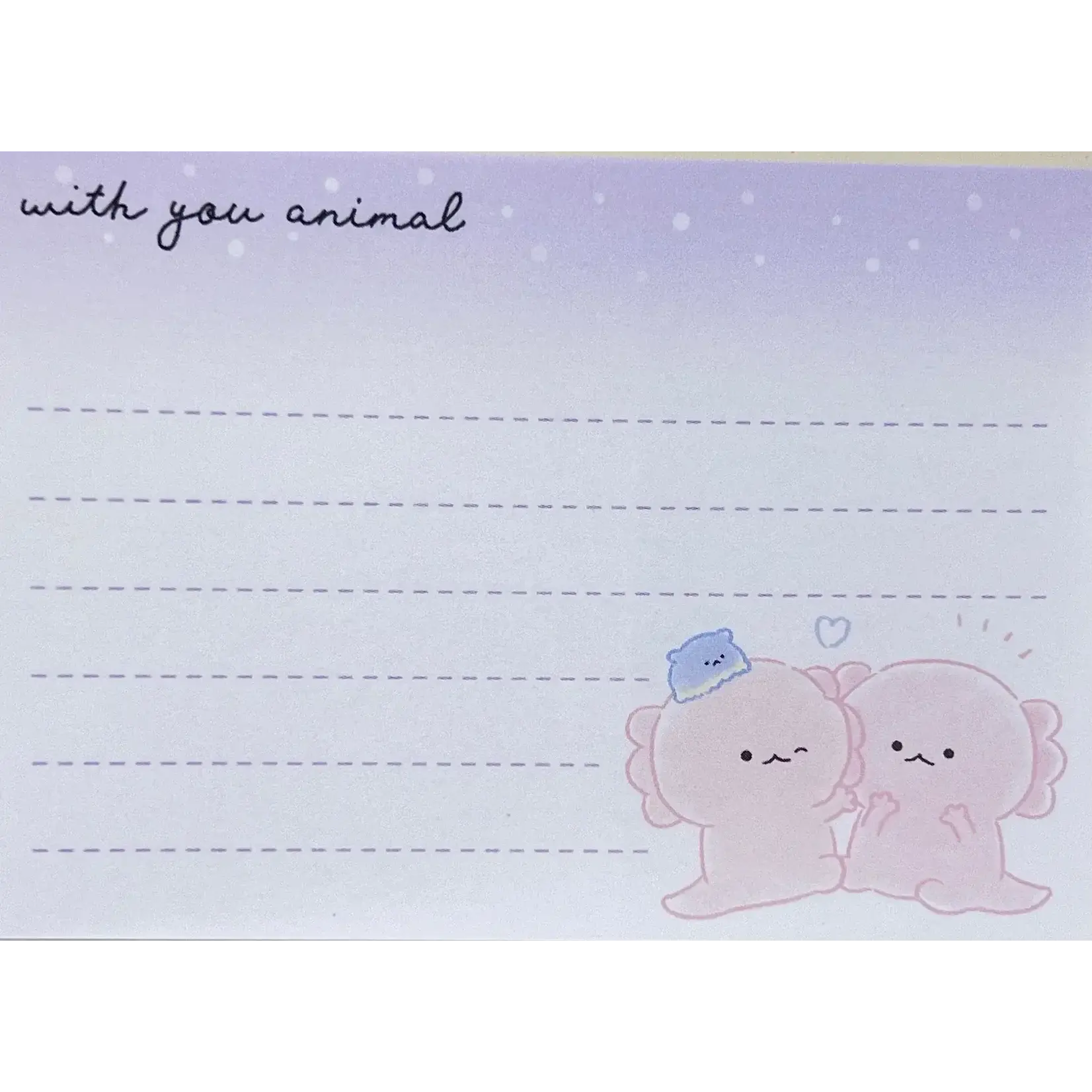 Kamio Axolotl Mini Notepads - 219291