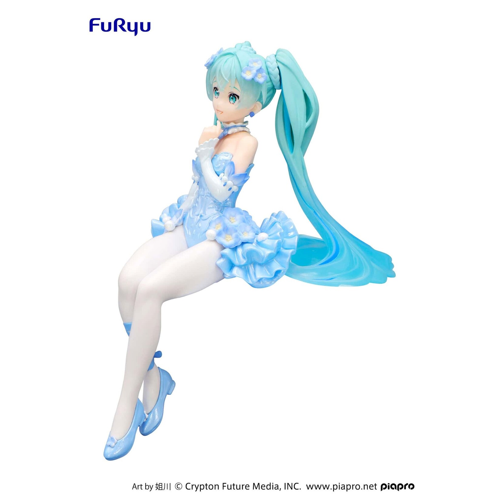 FuRyu Hatsune Miku Noodle Stopper Figure (Flower Fairy Nemophila Pail Blue) AMU-SHP2270-CI